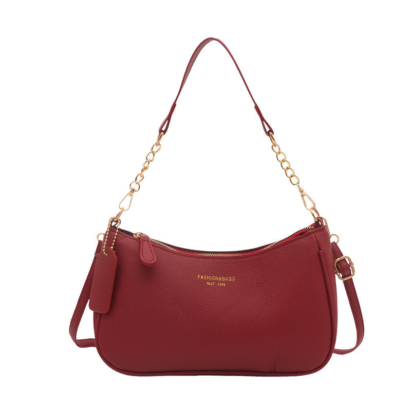 Fashionable Solid-Color Womens Shoulder Crossbody Bag - Zalixer