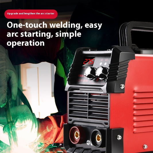 Double Voltage Household Small Industrial Welding Machine American Standard 110V Red