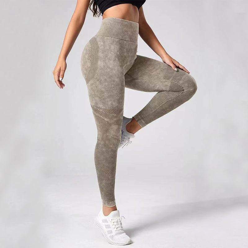 Hollow Design Seamless Leggings High Waist Hip Lifting Running Sports Fitness Yoga Pants Fashion Womens Clothing - Zalixer