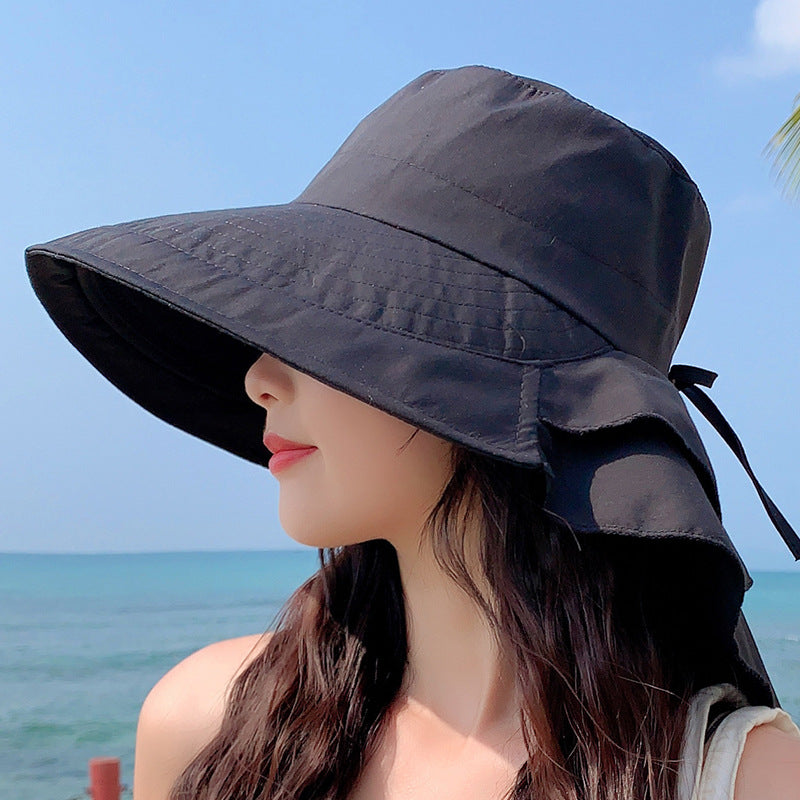 Hat Female Summer Neck Sun Protection Sun Hat - Zalixer