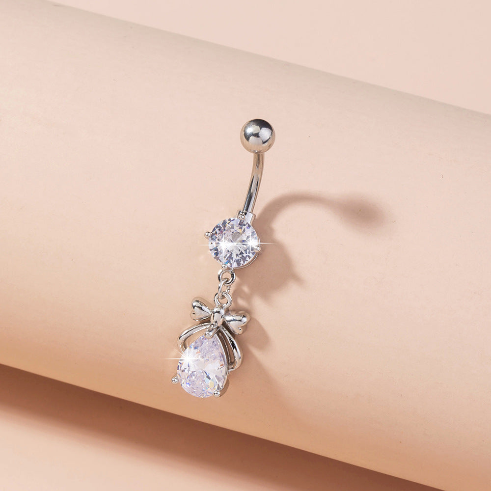 Zircon Belly Button Ring Belly Button Nail Body Puncture