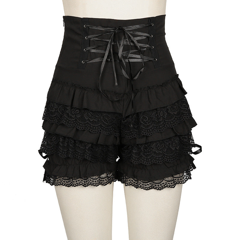 Lace High Waist Sexy Shorts - Zalixer