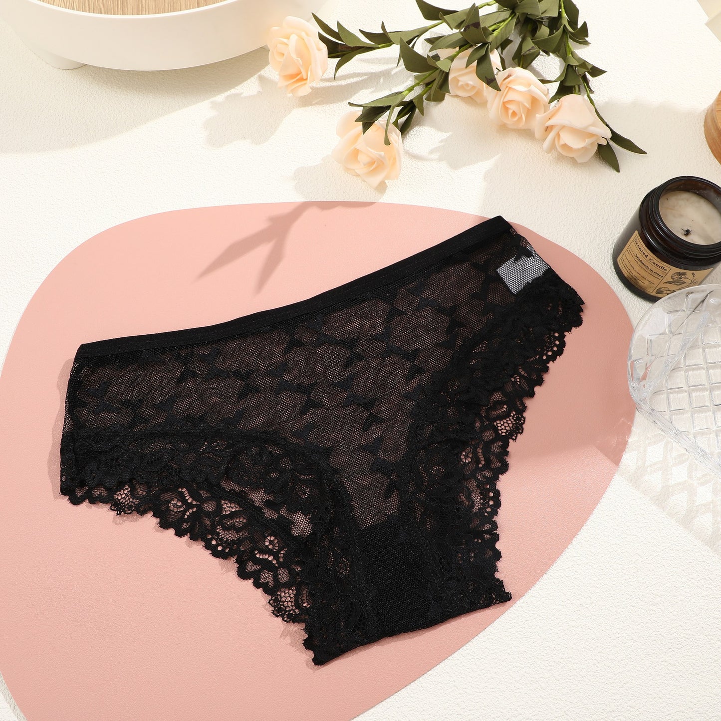 European And American Butterfly Mesh Panties Lace Edge - Zalixer