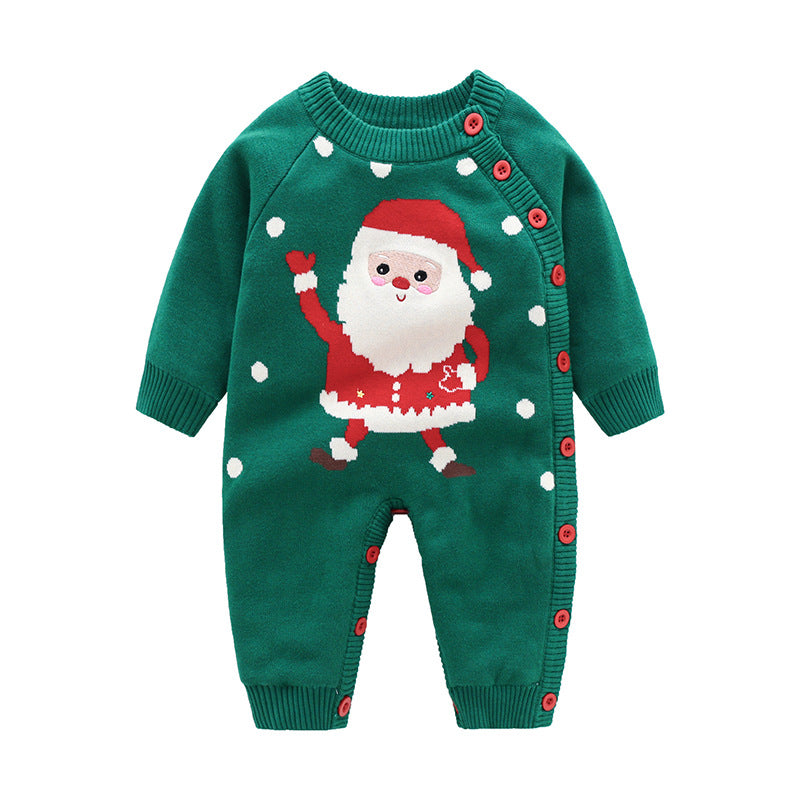 Newborn Baby Clothes Baby Crawling Clothes Thickening Out Baby Harness - Zalixer