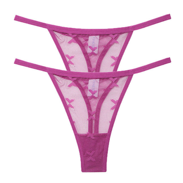 Mesh G-String Women's Panties Transparent Underwear - Zalixer