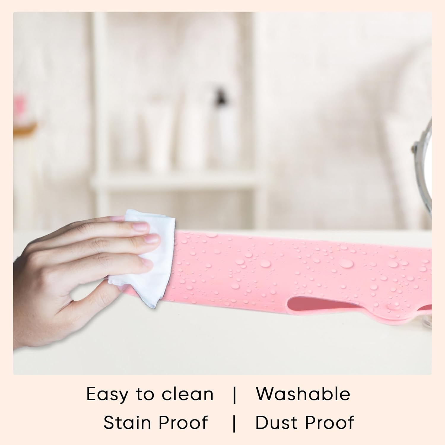 Travel Makeup Brush Holder, Beauty Blender Holder ,Silicone Make Up Brush Organizer Case With Makeup Sponge Holde,Soft & Sleek Cosmetic Pouch For Makeup Tools & Toiletry - Zalixer