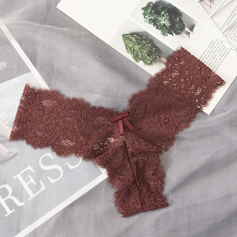 Women's French Lace Low Waist Panties - Zalixer