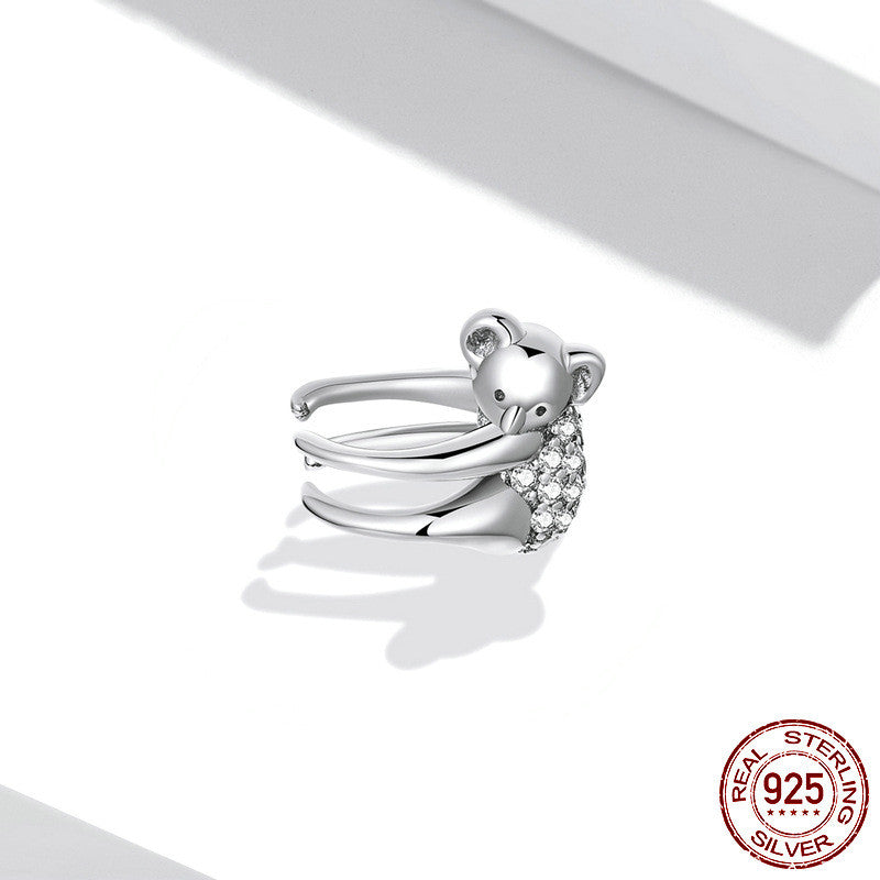 Women's Cute Koala Ear Clip Without Piercing