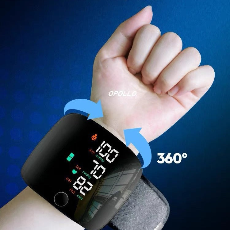 Wrist Sphygmomanometer Rechargeable Blood Pressure Meter Wrist Blood Pressure Eter Smart Touch Screen Blood Pressure Meter Household Electronics - Zalixer