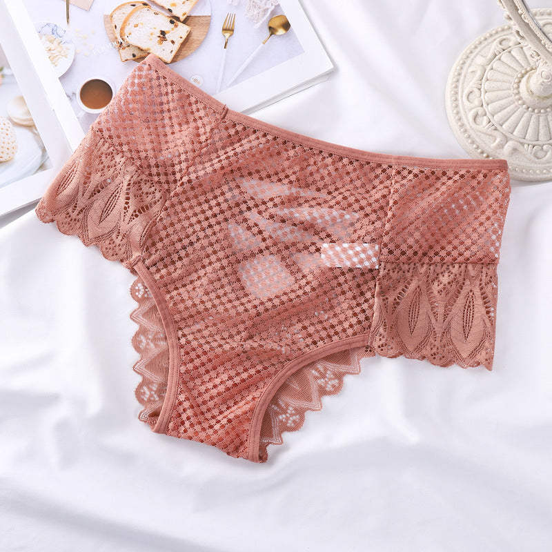 Women's Panties Lace Cross Strap Briefs - Zalixer