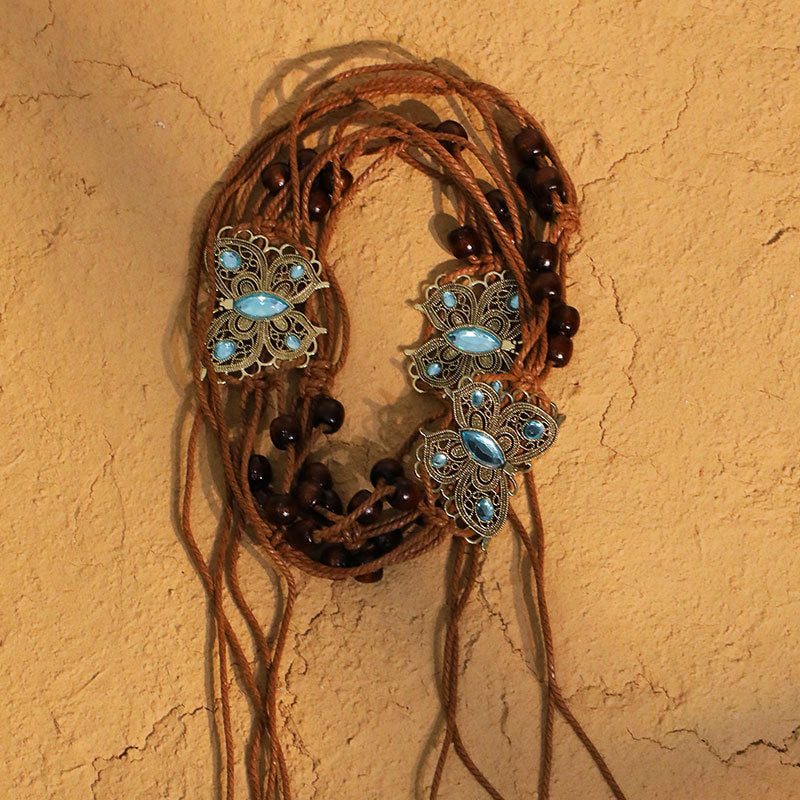 Butterfly Waist Chain Hand-woven Dress Accessories - Zalixer