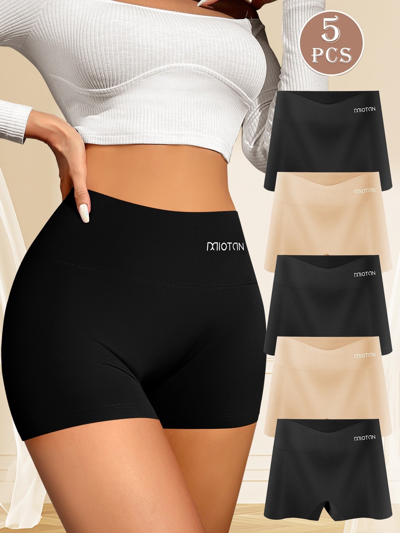 European And American-style Safety Panties For Women High-waisted Tummy-control Underwear - Zalixer