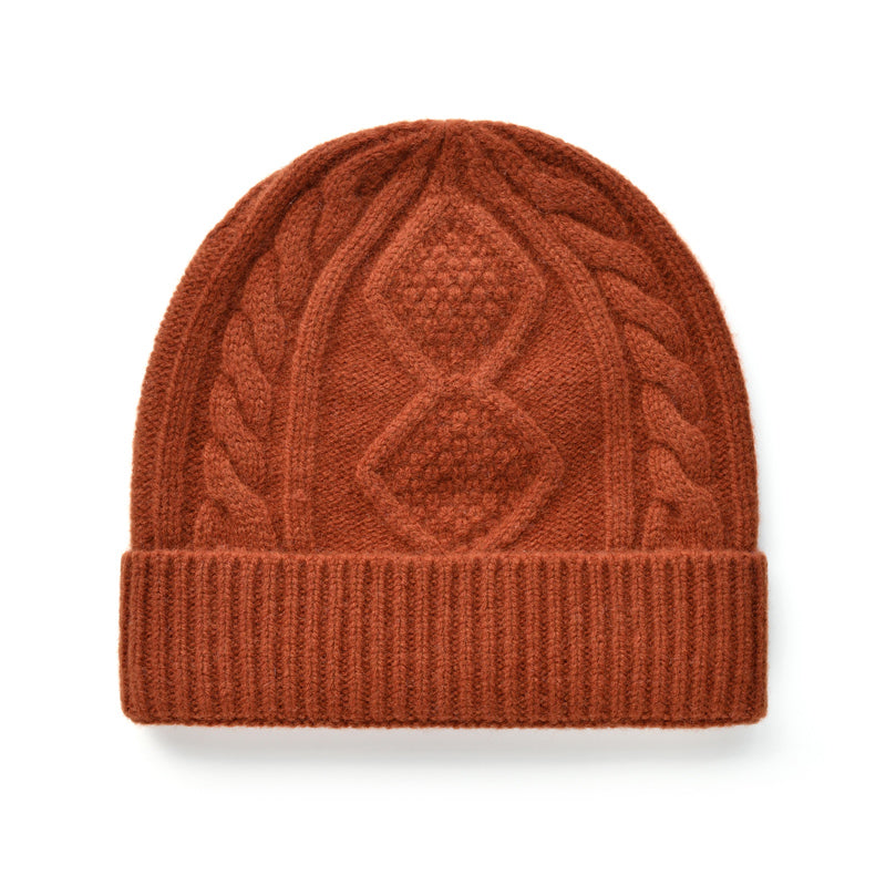 Lady With Diamond Twist Wool Hat - Zalixer