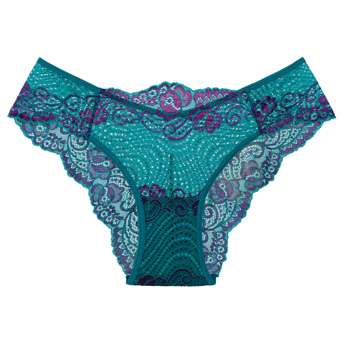Lace Multicolor Women's Low-rise Thong Panties - Zalixer