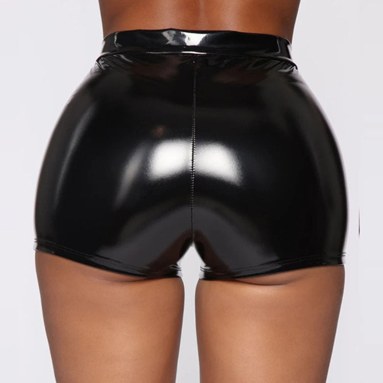 Solid-color Fashionable High-waist Plus-size Hot Pants - Zalixer