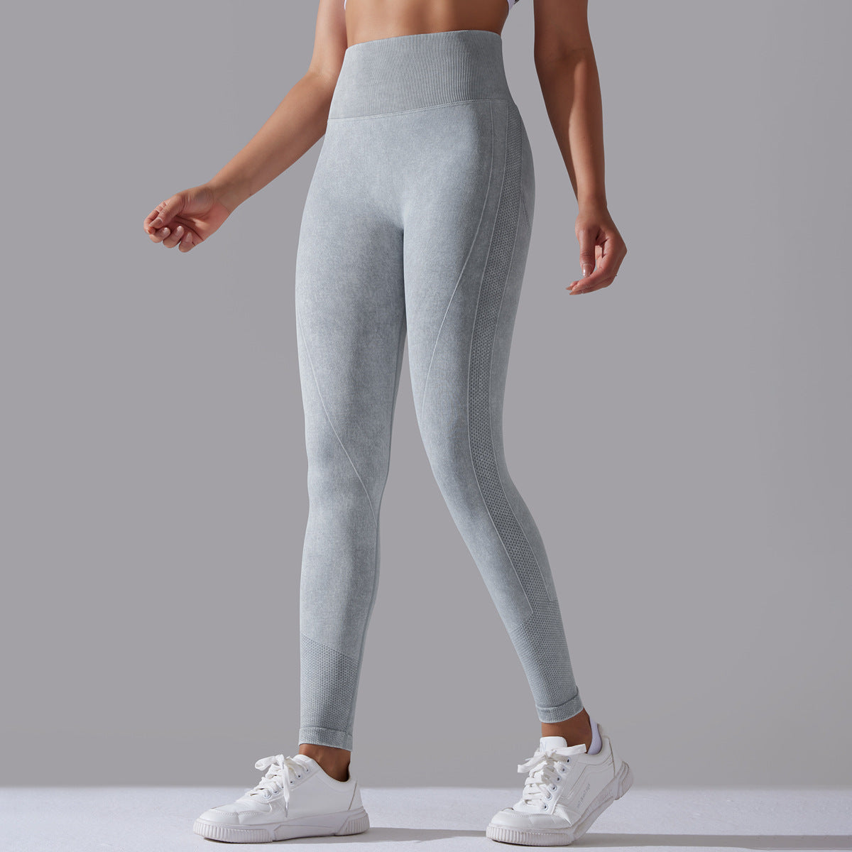 Knitted Seamless Yoga Pants Running Sports Fitness High Waist Butt Lifting Leggings Womens Clothing - Zalixer