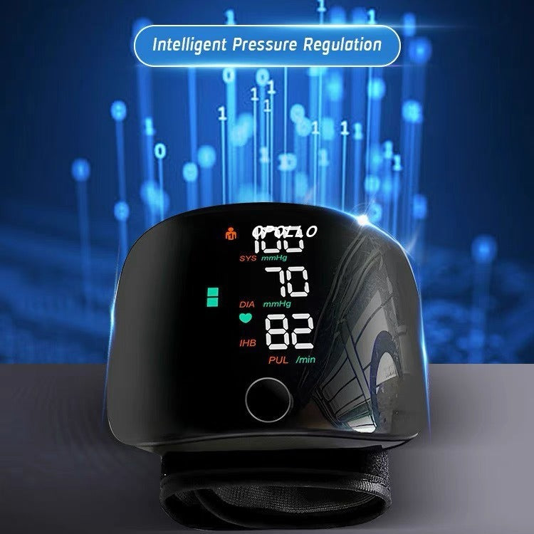 Wrist Sphygmomanometer Rechargeable Blood Pressure Meter Wrist Blood Pressure Eter Smart Touch Screen Blood Pressure Meter Household Electronics - Zalixer