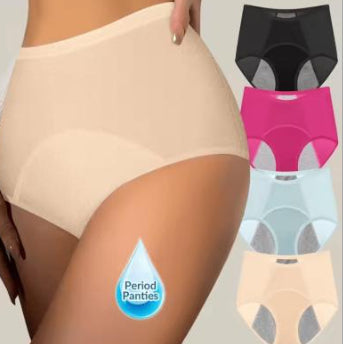 High-waisted Period Panties For Menstrual Protectionleak-proof Period Underwear - Zalixer