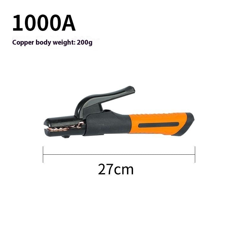Electric Welding Pliers Nylon Handle Shell Weld Handle Pure Copper Electrode Clamp