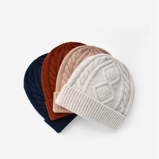 Lady With Diamond Twist Wool Hat - Zalixer