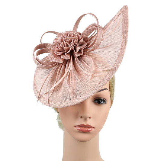 Linen Horse Racing Top Hat Hair Accessories - Zalixer