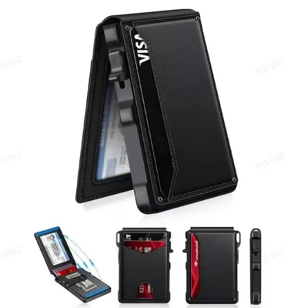 Dual-Fold Carbon Fiber Flip Wallet - Zalixer