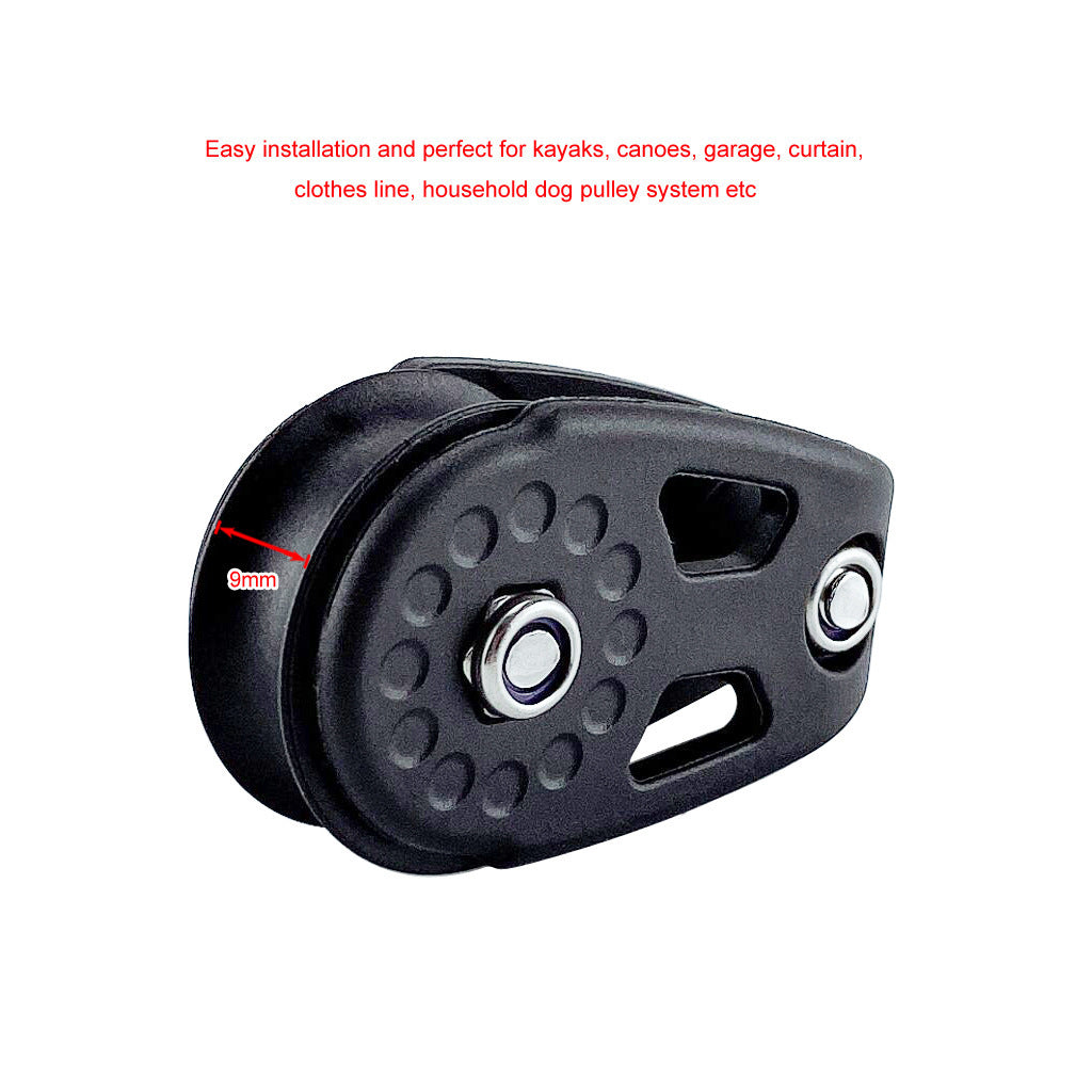 Plastic Black Durable Kayak Pulley