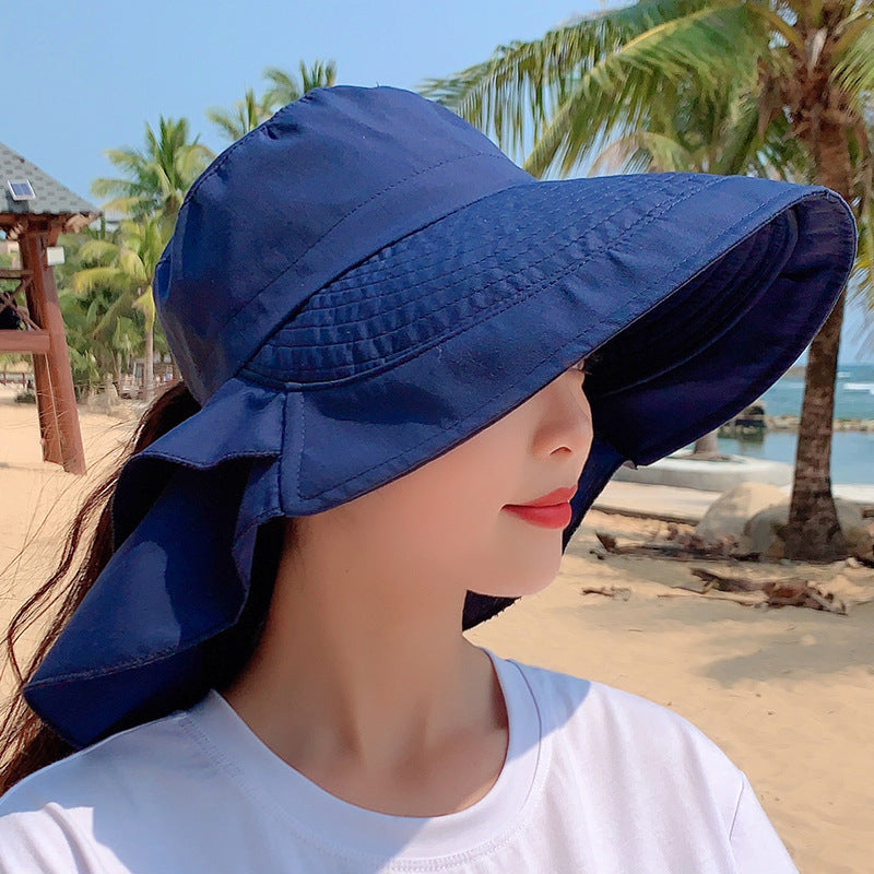 Hat Female Summer Neck Sun Protection Sun Hat - Zalixer