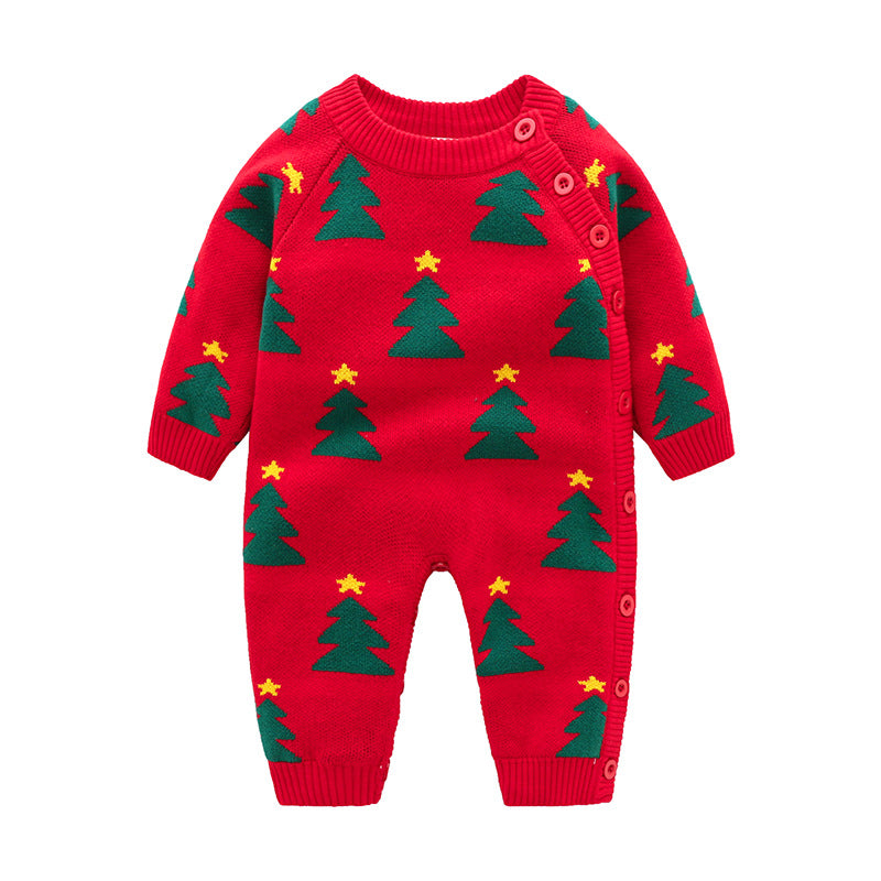 Newborn Baby Clothes Baby Crawling Clothes Thickening Out Baby Harness - Zalixer