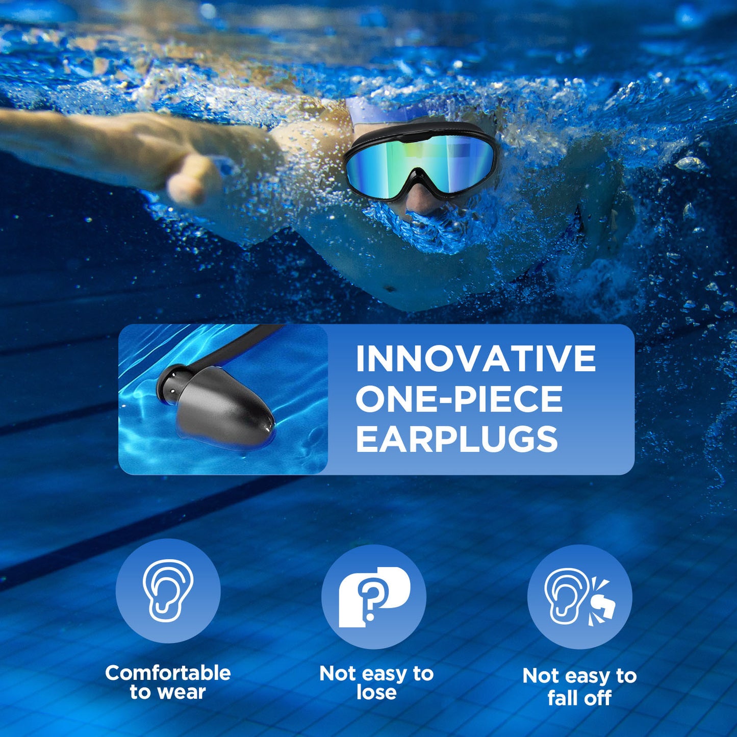 Set Of 2 Pairs Of Swimming Goggles