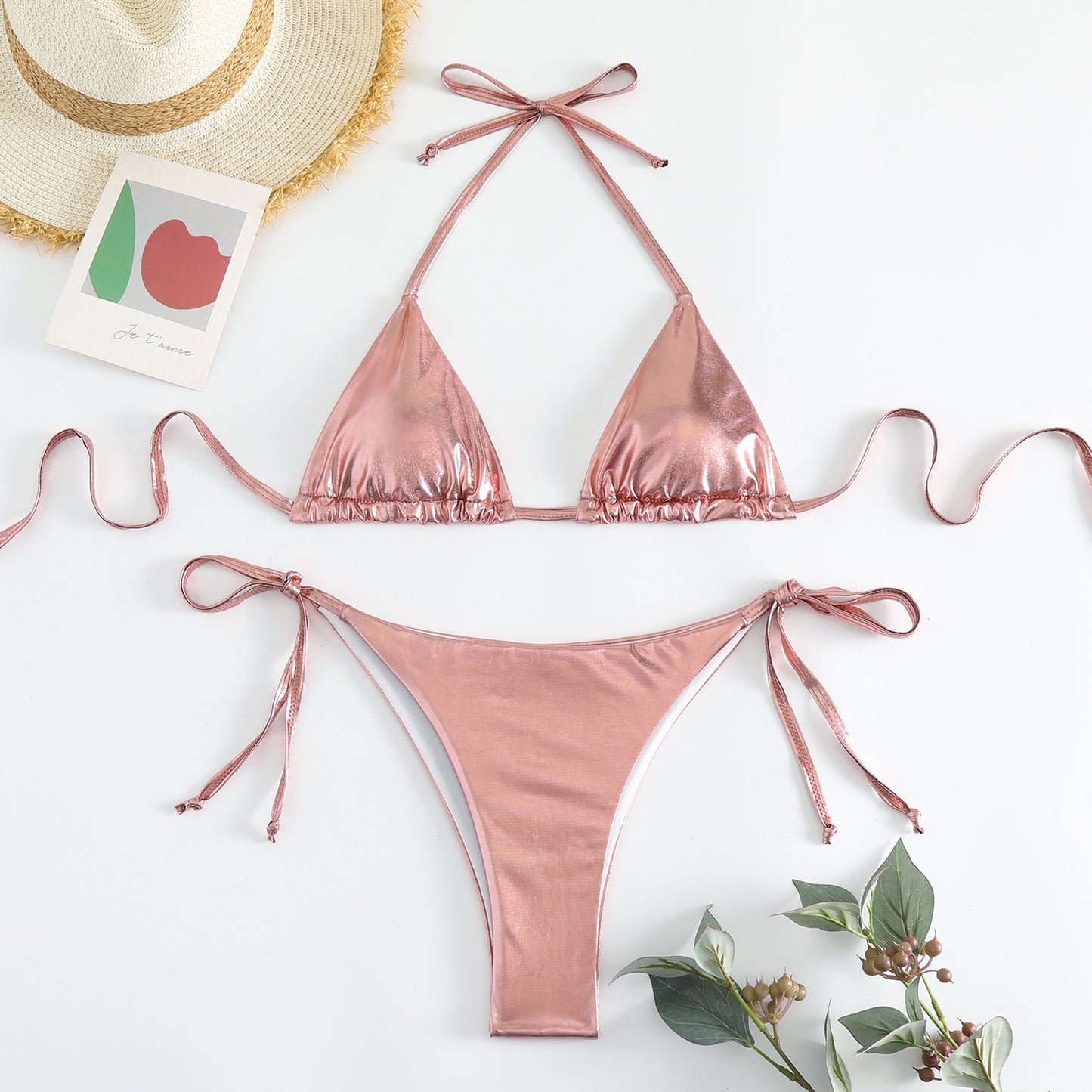 Women's New Swimsuit Lace-up Bikini - Zalixer