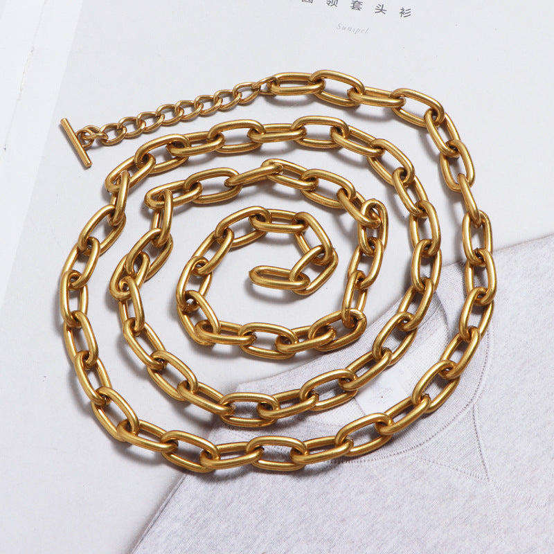 Chain With Shirt Dress And Jeans Accessories - Zalixer