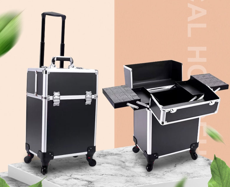 Large-capacity Make-up And Make-up Artist Trolley Storage Toolbox - Zalixer
