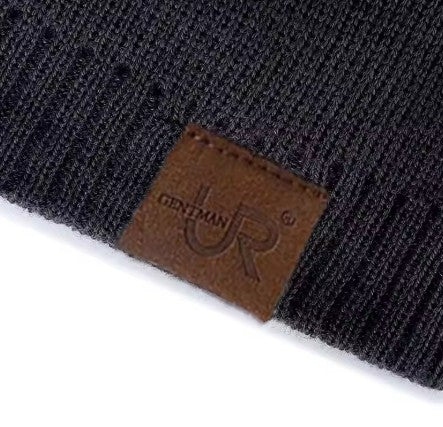 Casual Outdoor Windproof And Warm Fleece-Lined Knitted Earflap Hat