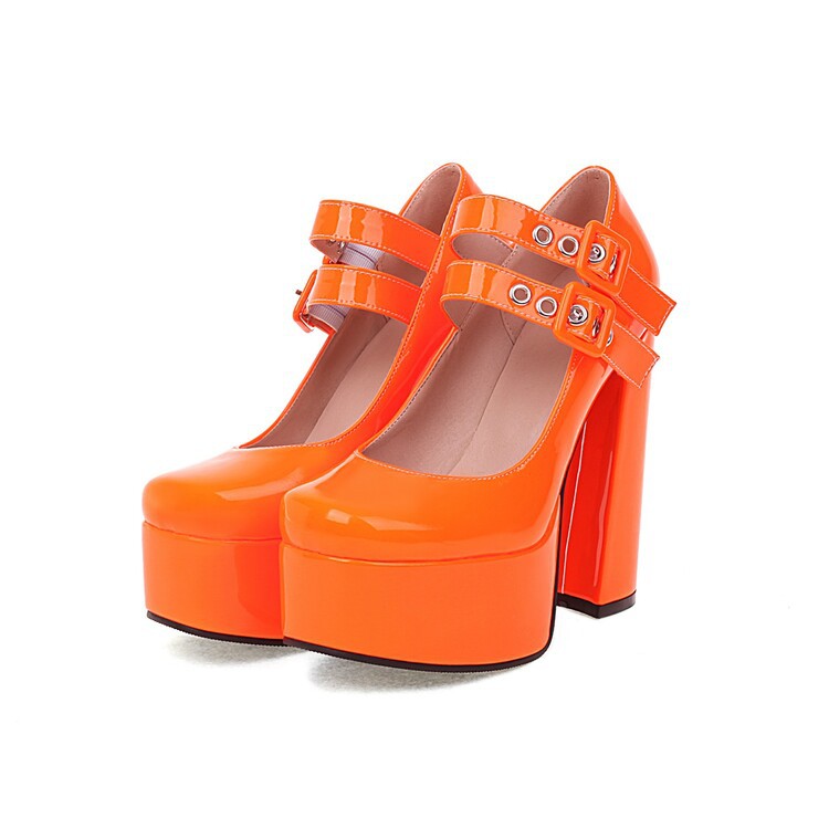Womens Round-toe Solid-color High Heels - Zalixer