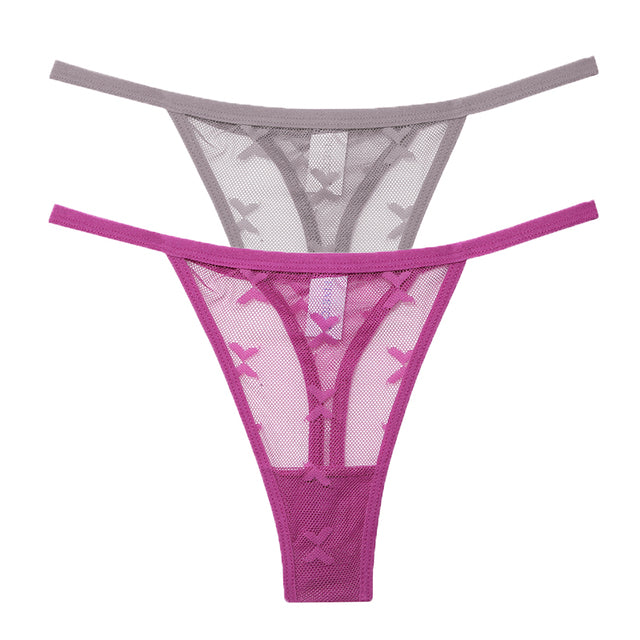 Mesh G-String Women's Panties Transparent Underwear - Zalixer