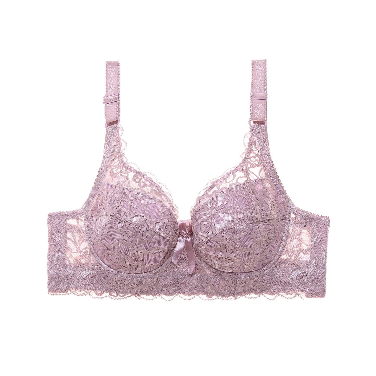 Lace Sexy Plus Size Thin Bra - Zalixer