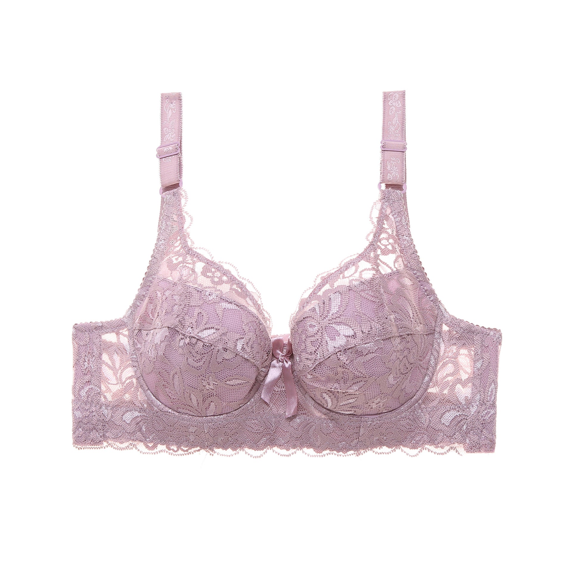 Lace Sexy Plus Size Thin Bra - Zalixer