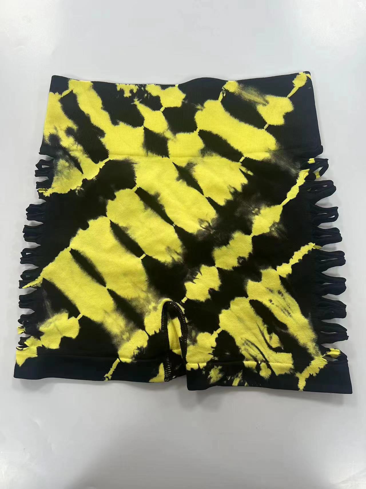Tie-dye Yoga Bum Lift Shorts - Zalixer