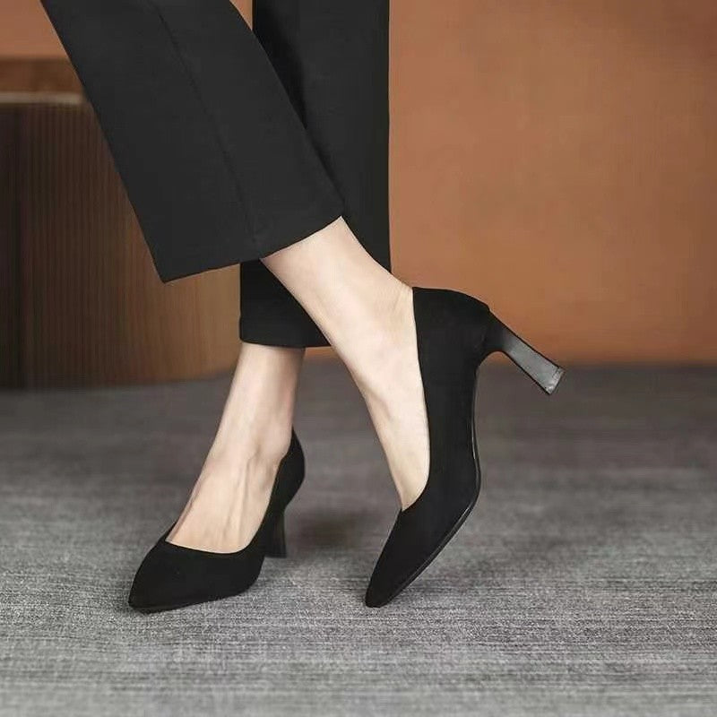 Womens Stylish Pointed-toe High Heels - Zalixer
