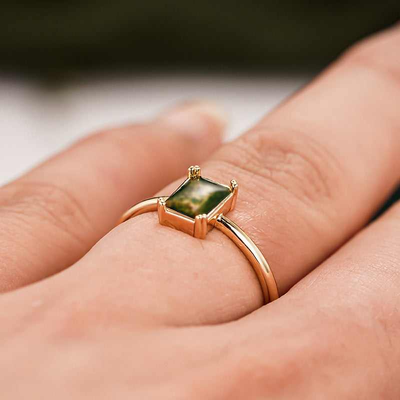Womens Ring Elegant Imitation-Gold Jewelry - Zalixer