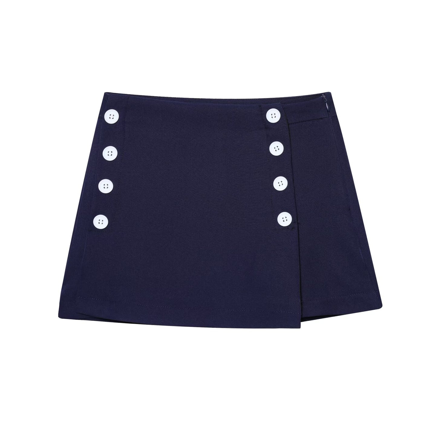Womens Stylish Casual Versatile High-waisted Skirt Pants - Zalixer