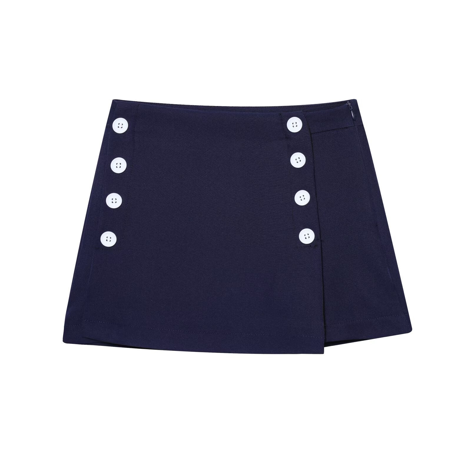 Womens Stylish Casual Versatile High-waisted Skirt Pants - Zalixer