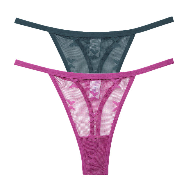 Mesh G-String Women's Panties Transparent Underwear - Zalixer