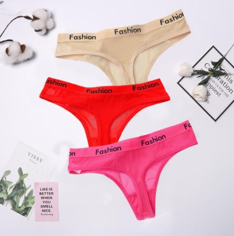 Thong Feminine Mesh Transparent Low Waist Sports Seamless Panties - Zalixer