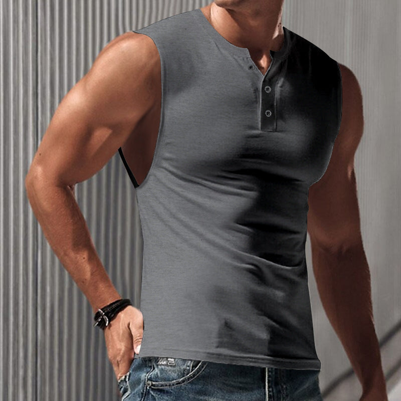 Men's Clothing Light Board Solid Color Summer Sports Vest