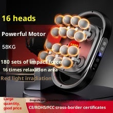Muscle Relaxation Massager Multi-Head Massage Gun Deep Tissue Body Fitness Muscle Electric Relax Massager For Back Shoulders Legs Foot 16 Heads