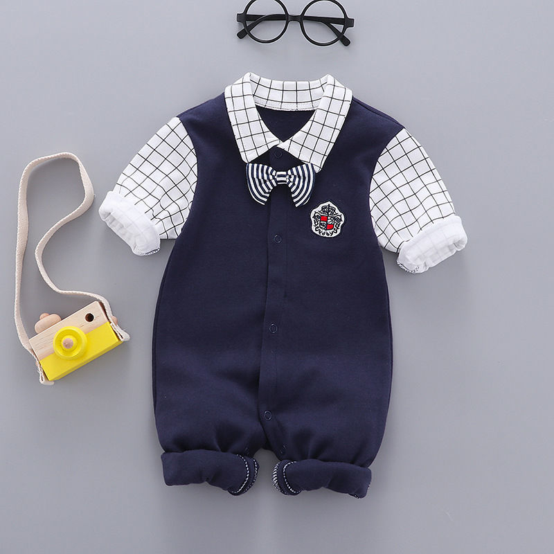 Baby Clothes Cotton Gentleman's Children's Clothes Romper - Zalixer