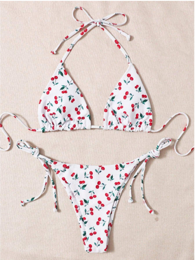 Holiday Split Halter Bikini - Zalixer