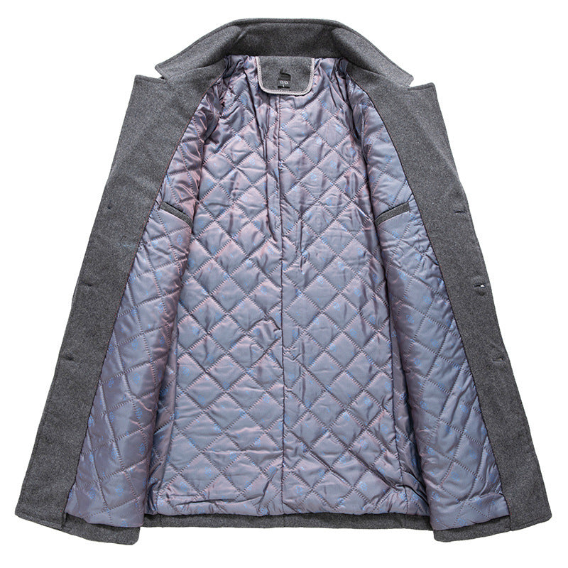 Men's Fashion Cotton Padded Business Coat